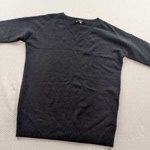 Men's Black V-Neck Sweater